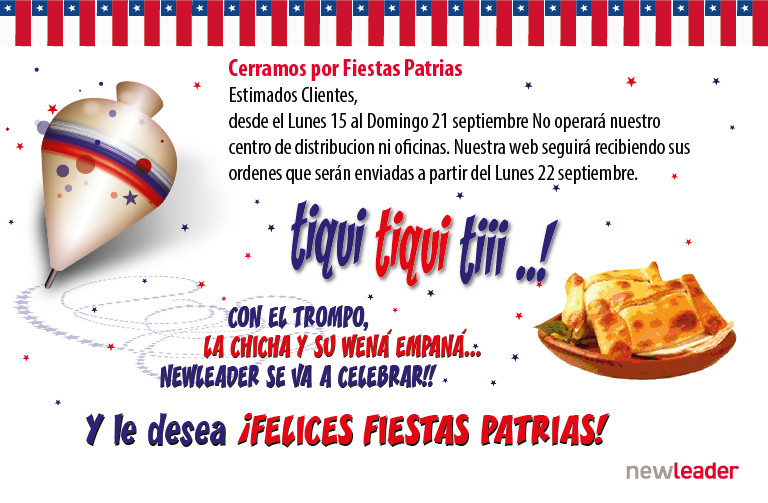 VACACIONES FIESTAS PATRIAS