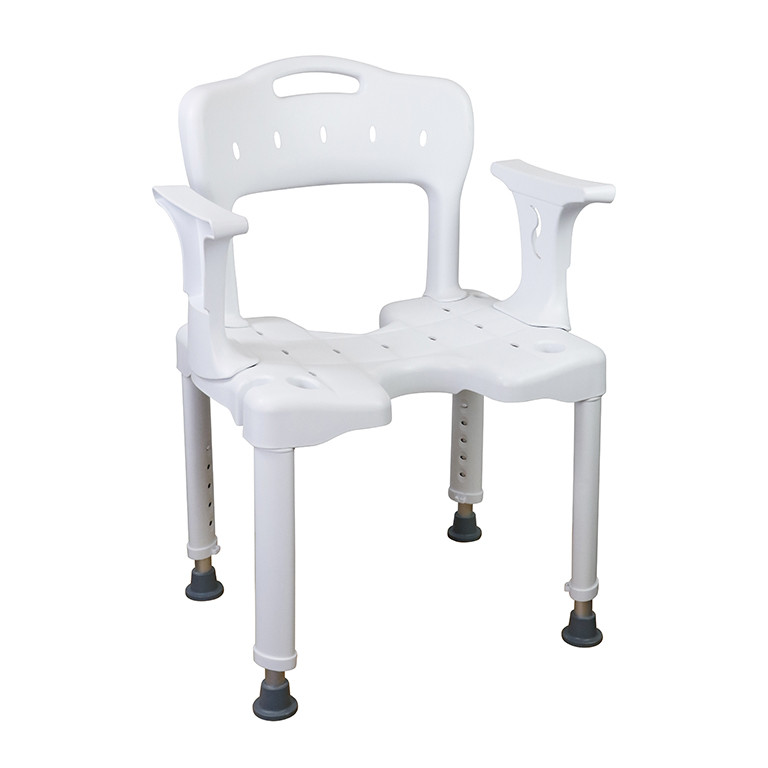 Silla Ducha Con Rebaje Y Apoyabrazos Premium